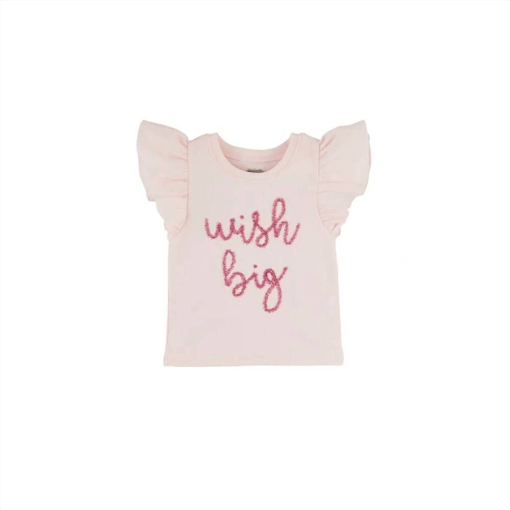NEW MUDPIE girl's wish big bday tee in pink